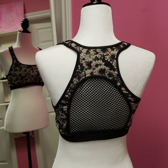 NUX 🤎 Brown Floral Sports Bra with Padding - Picture 4 of 9